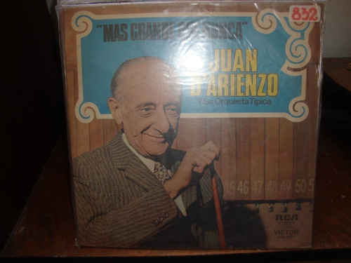 Vinilo Juan D Arienzo Mas Grande Que Nunca T3