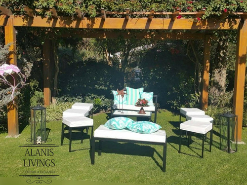 Alquiler Livings Premium. Madera, Hierro, Arpillera Zona Sur