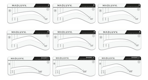 Eyebrow Stencil Kit Madluvv Easy-to-use Natural Look Blonde