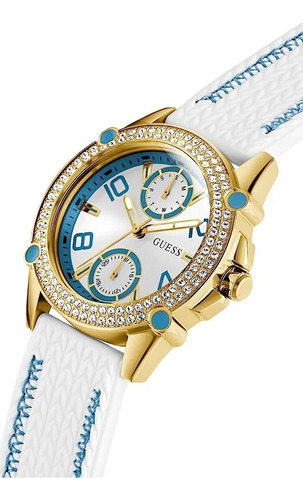 Reloj Mujer Guess Blanco Multi Swarovski 20% Off + Regalo