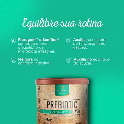 Nutrify Prebiotic 210g - Fibras Prebióticas - Neutro Neutro