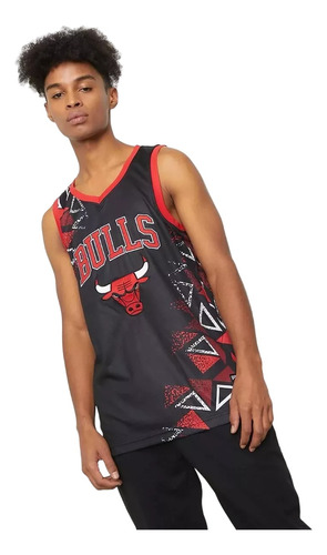 Polera Nba Chicago Bulls Color Negro // Musculosa Basketball