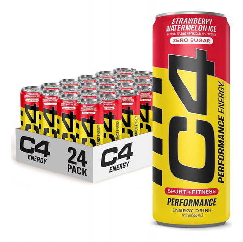 C4 Energy Drink - Bebida Energética De 12 Oz (paquete De 24)