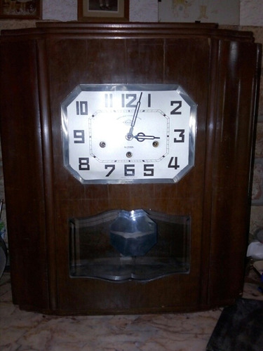 Antiguo Reloj Carrillón De Pared Funciona Impecable