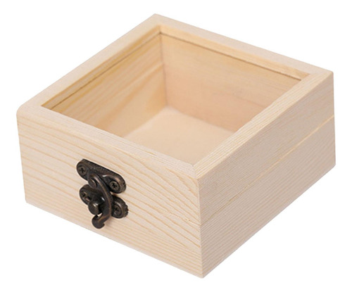 3 Caja De Almacenamiento De Madera, Joyero Con Tapa De