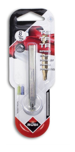 Imagen 2 de 6 de Lapiz Rodel 6mm Rubi Widia P/cortadora Ceramica