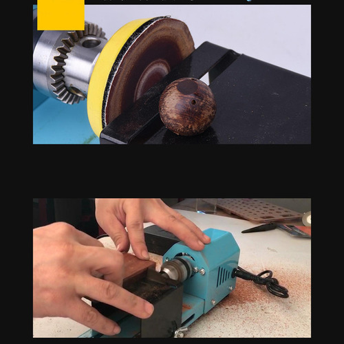 Mini Máquina De Torno, Torno De Torneado De Madera,