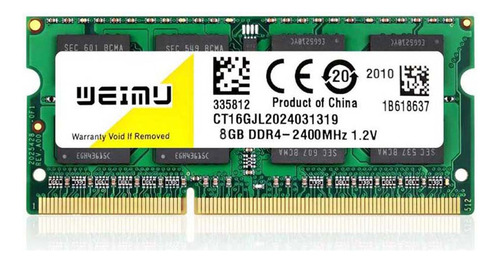 Memória Ram Portátil Ddr4 1x8gb Frequência 2400mhz Pc4-19200