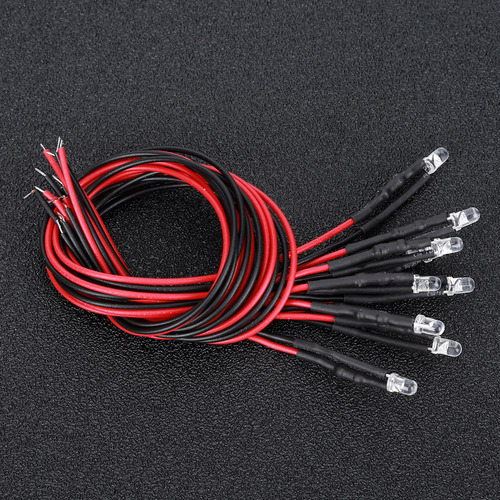 Diodos Emisores, Kit De Cables De Diodos Led De 12 V, Cabeza