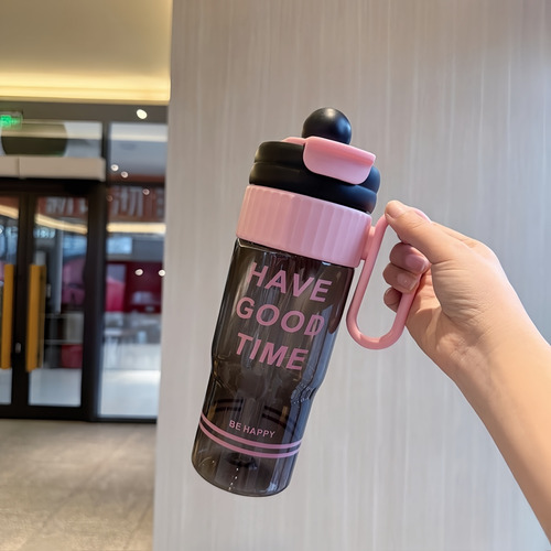 Vaso Plástico 1000ml Con Popote 4 Colores Surtidos