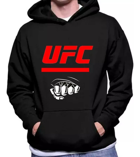 Buzo Canguro Ufc Puño Unisex