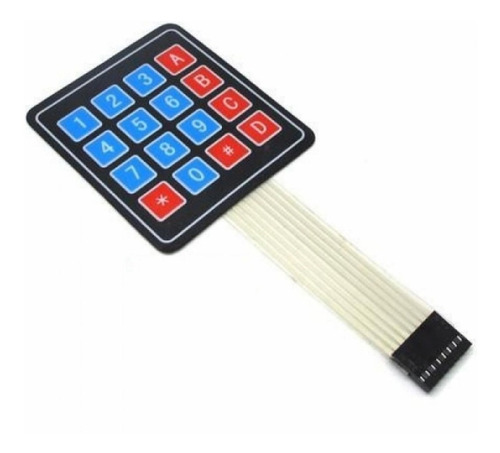 2 Unidades Teclado Matricial 4x4 De Membrana Para Arduino