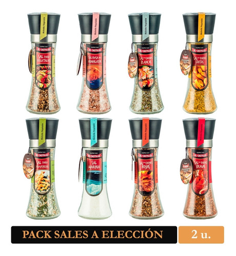 Pack Molinillo Sales X2 A Elección El Castillo