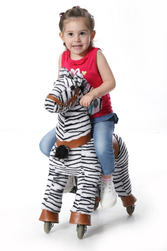 Cabello Mecánico Pony Nuevos Para Niños De 3 A 6 Años Cebra (Usado)