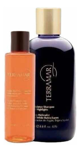Set Terramar Shampoo Matizador+ Óleo Protector De Color 98ml