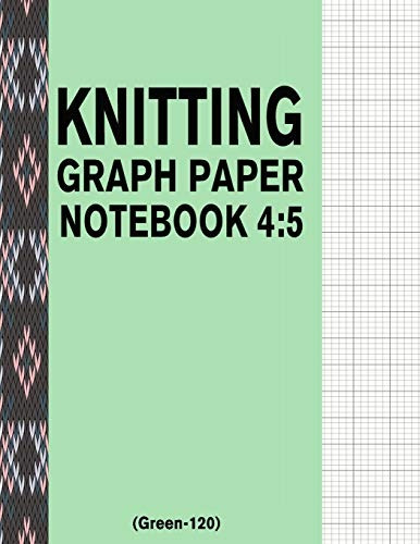 Knitting Graph Paper Notebook 45 (green120) 120 Pages 45 Rat