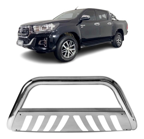 Para Choque De Impulsão Hilux 2020 2021 2022 2023 Cromado