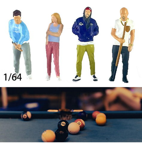 4 Piezas A Escala 1:64 Mini Modelos Figuras De Personas