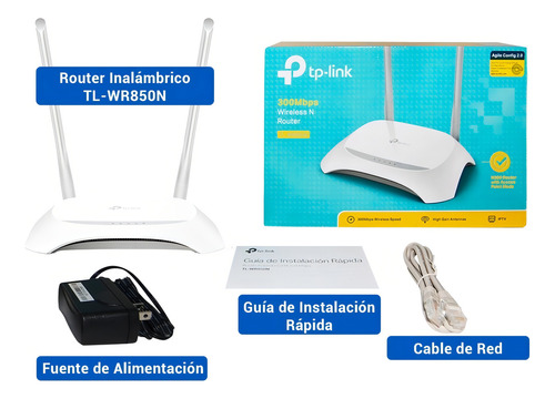 Router Tp-link Tl-wr850n 300mbps Agile Confg.2.0