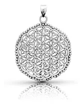 Comprar Colgante Flor De La Vida En Plata De Ley 925 Geometria Sagr