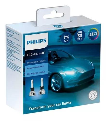 Kit de conversion H1 Eclairage LED PHILIPS pour auto ou moto - Kit