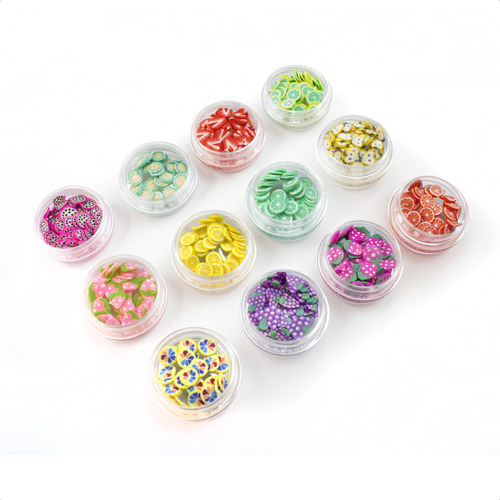 Decoração Unhas Gel Encapsuladas Frutinha Artesanato Slime