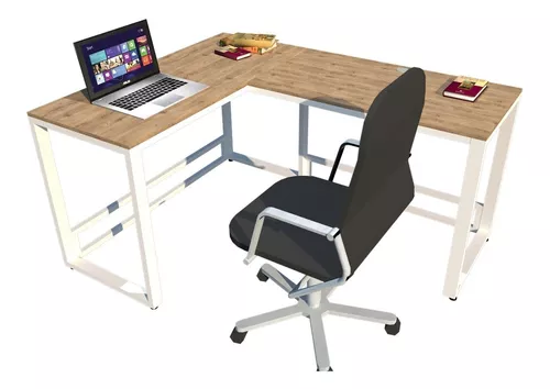 IFANNY – Escritorio blanco para computadora con cajones moderno escritorio  de oficina con bandeja para teclado y estante de almacenamiento abierto –  Yaxa Colombia