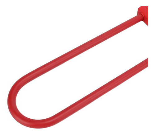 Red Bike Combination U Lock Antirrobo Grillete Largo