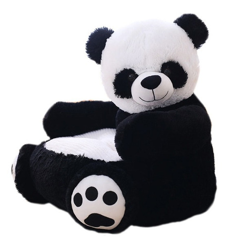 Sofá Puff Infantil De Peluche Modelo Panda 