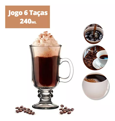 Jogo Copos Chopp Cerveja Tulipa Vidro 6pcs 230ml