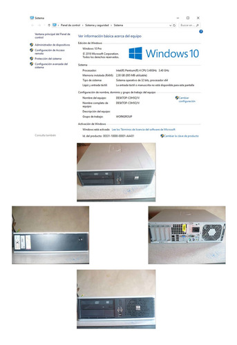 Imagen 1 de 1 de Computadora De Mesa Hp