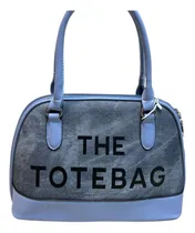 Comprar Cartera Tote Bag 2 Cuero Pu Color Azul - Divina Chic