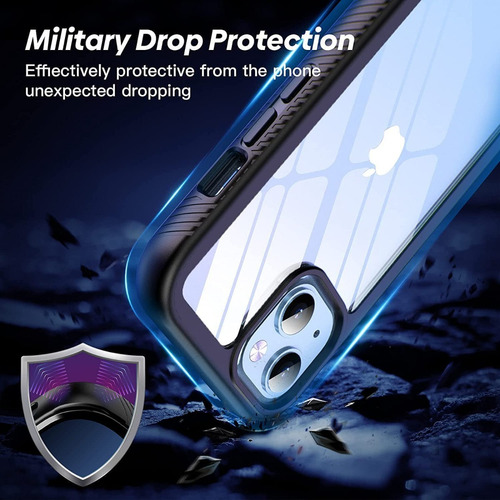 Funda Para iPhone 13 Rígida Antishock Transparente