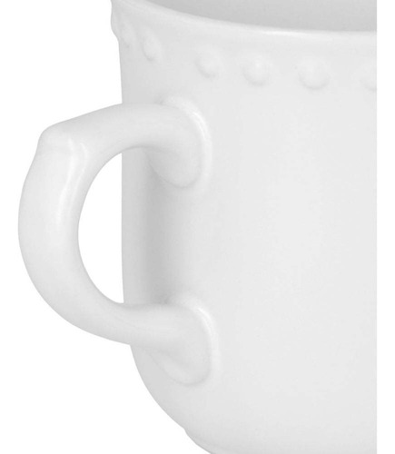 Juego 6 Tazas De Cerámica Emboss Mauve Santa Anita 250 Ml