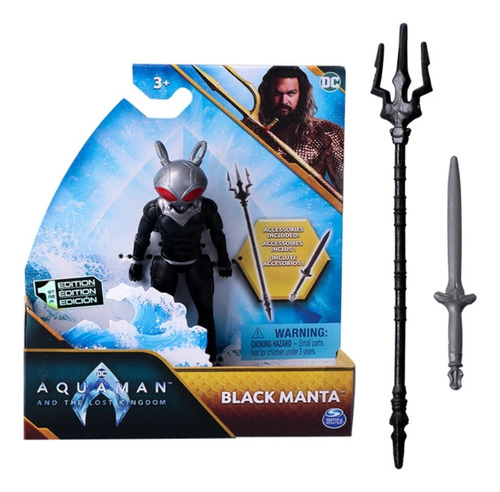 Aquaman Dc Spin Master 10 Cm Black Manta And The Lost Kingdo