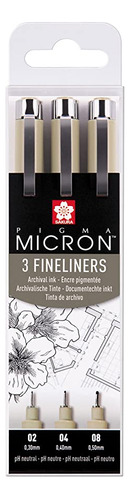 Pigma Micron 01  rotulador De Dibujo Negro Conjunto De.