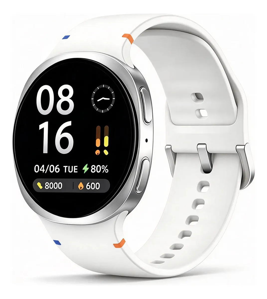 Relógio Inteligente Jiditech Smartwatch Watch 8 Tela HD 1.51 Chamadas Bluetooth IP67 À Prova d'Água Monitor Cardíaco Sono 20 Modos Esportivos Bateria Longa Compatível Android iOS, Prateado