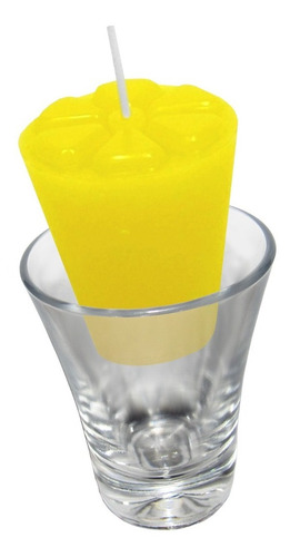 Imagem 5 de 5 de 6 Velas Citronela Amarela Copinho Mosquito Aroma Natural