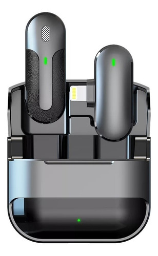Imagen 1 de 9 de Microfono Inalambrico De Solapa Para iPhone Con Estuche