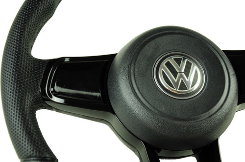 Imagem 3 de 7 de Volante Esportivo Gti Mk7 Preto Completo Golf 2008 2009 2010