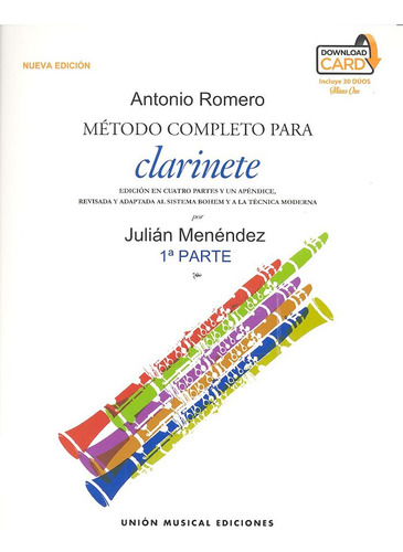 Metodo Completo Para Clarinete - Romero,antonio