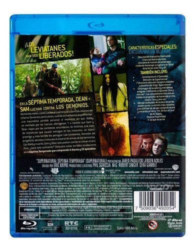 Supernatural Septima Temporada 7 Siete Blu-ray
