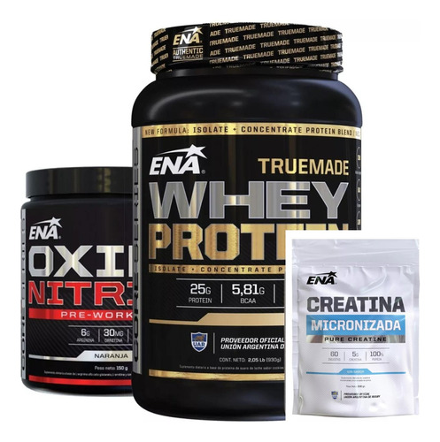 True Made 2lb  + Oxido Nitrico + Creatina 300g Ena Sport