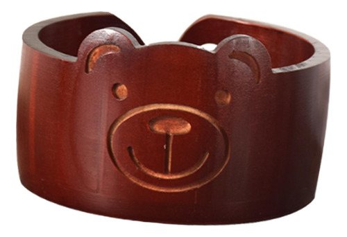 Cuenco De Madera Para Hilo, Cuenco De Ganchillo, Oso Rojo