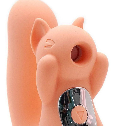 Dildo tipo ardilla con ventosa para clítoris y pechos - Miss Uu