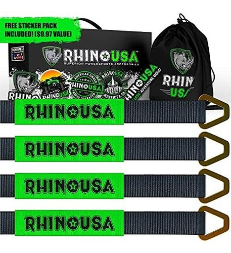 Perno, Rhino Usa Axle Tie Down Straps - Lab Tested 11,128lb.