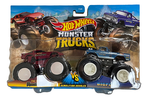Monster Trucks Cars - Monster Vette contra Bigfoot Hot Wheels