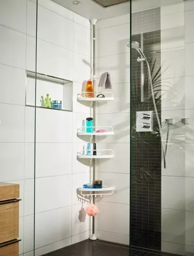 Organizador Para Ducha O Baño Esquinero Base Vidrio