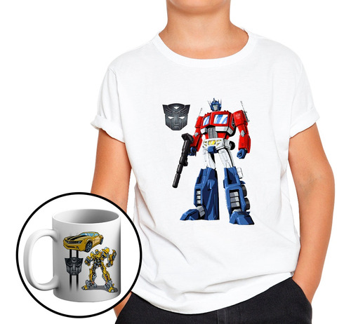 Remera Transformer Autobots Optimus Prime Bumblebee