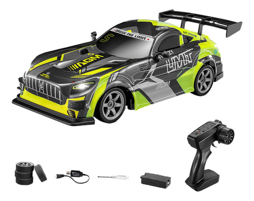 1/16 Rc Drift Pneu Carro Modelo Corrida Esportes Verde
